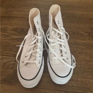 Converse White Hightop Sneakers